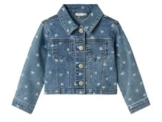 Name It denimjakke medium blue denim med hjerterName It denimjakke medium blue denim med hjerter